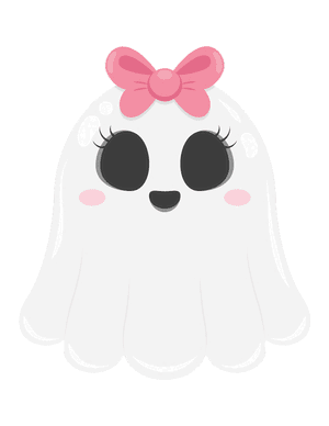 Girly Ghost Photo Booth Prop