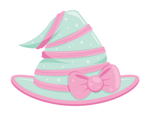 Girly Witch Hat Photo Booth Prop