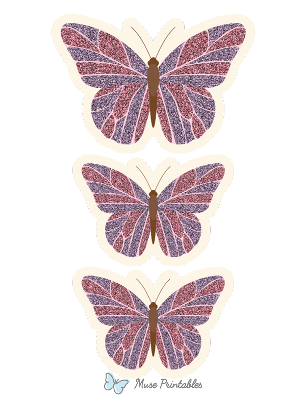 Glitter Butterfly Photo Booth Prop