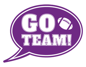 Go Team Speech Bubble Photo Booth Prop