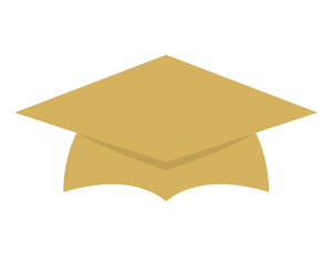 Gold Graduation Cap Photo Booth Prop