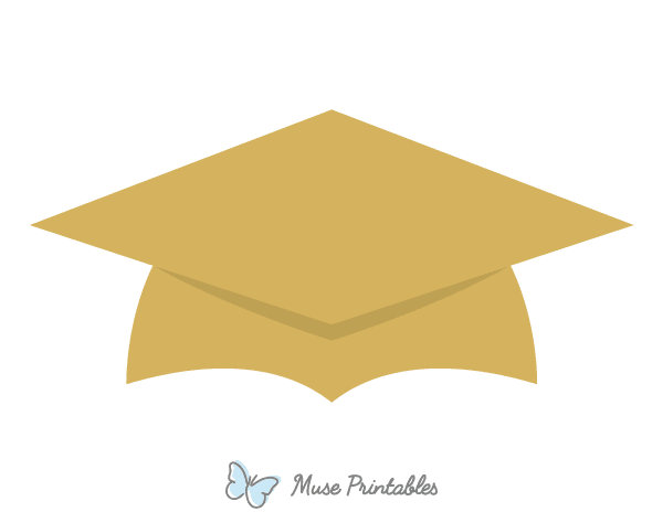 Gold Graduation Cap Photo Booth Prop