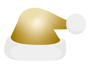 Gold Santa Claus Hat Photo Booth Prop