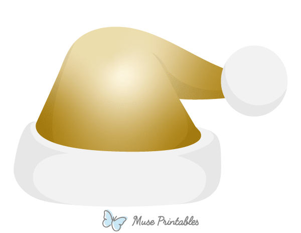 Gold Santa Claus Hat Photo Booth Prop