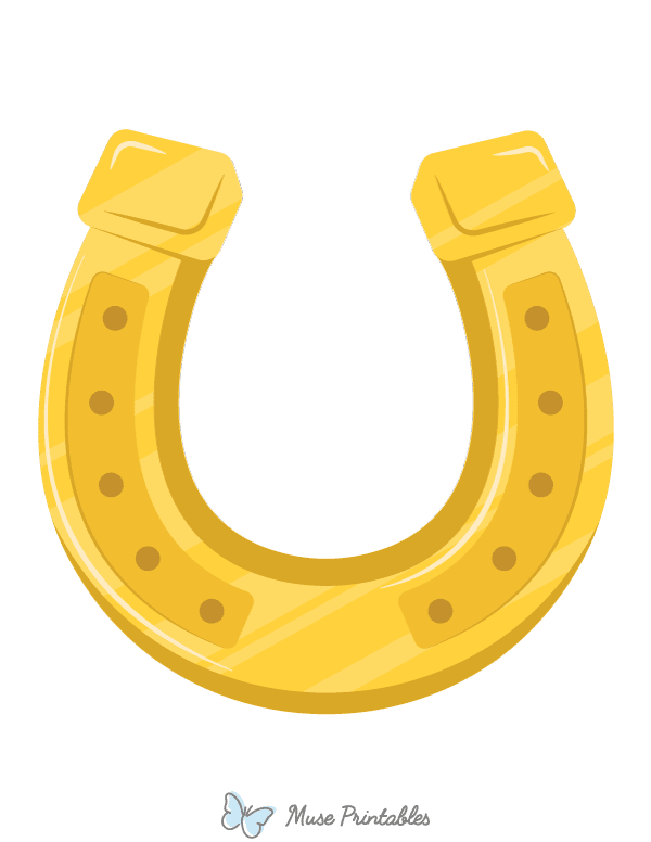 Golden Horseshoe Photo Booth Prop