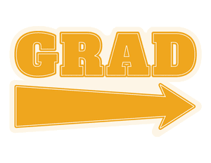 Grad Right Arrow Photo Booth Prop