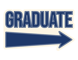 Graduate Right Arrow Photo Booth Prop