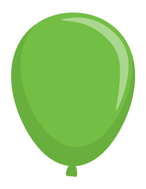 Green Balloon Photo Booth Prop