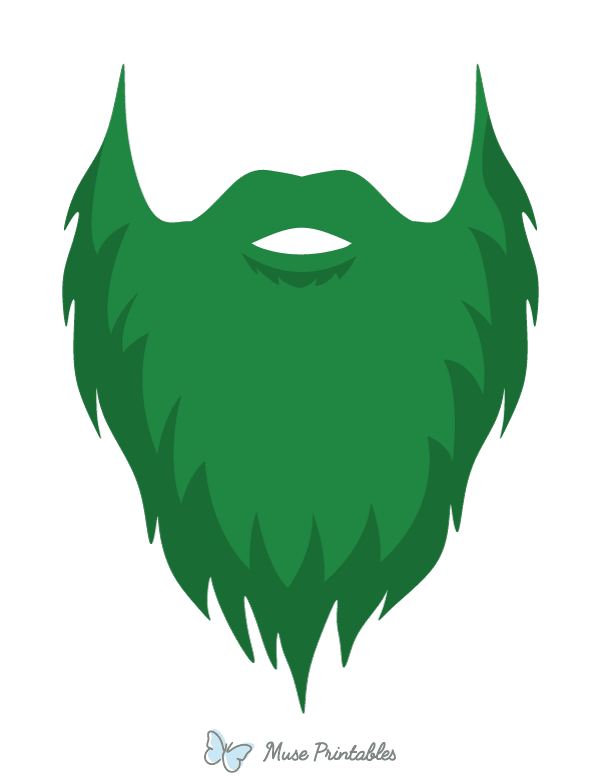 Green Beard Photo Booth Prop