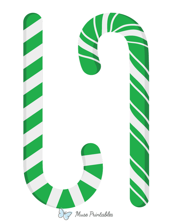 Green Candy Cane Photo Booth Prop