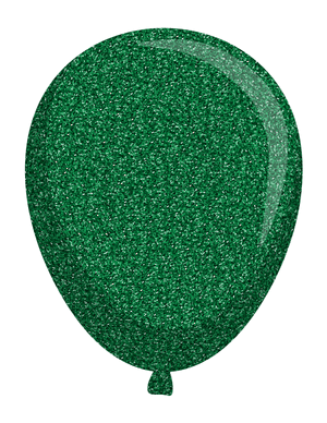 Green Glitter Balloon Photo Booth Prop