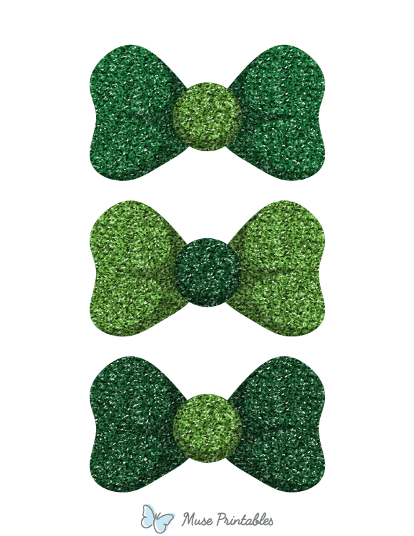 Green Glitter Bow Tie Photo Booth Prop