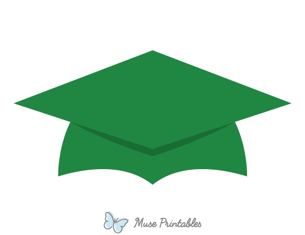 Green Graduation Cap Photo Booth Prop