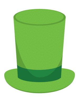 Green Top Hat Photo Booth Prop