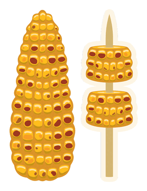 Grilled Corn on the Cob Photo Booth Prop
