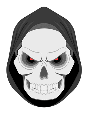 Grim Reaper Face Photo Booth Prop