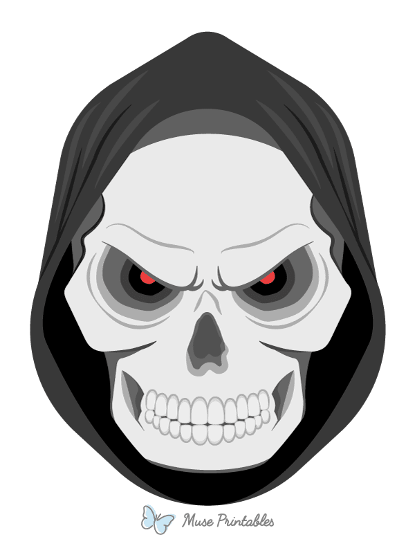 Grim Reaper Face Photo Booth Prop