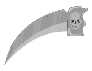 Grim Reaper Scythe Photo Booth Prop