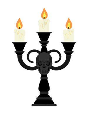 Halloween Candelabra Photo Booth Prop