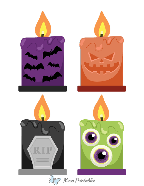 Halloween Candle Photo Booth Prop
