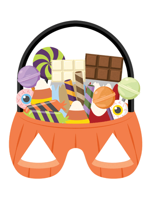 Halloween Candy Glasses Photo Booth Prop