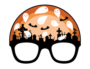 Halloween Cemetery Glasses Photo Booth Prop