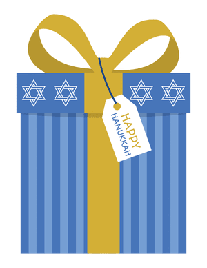 Hanukkah Gift Photo Booth Prop