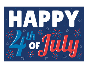 Happy 4th of July Photo Booth Prop