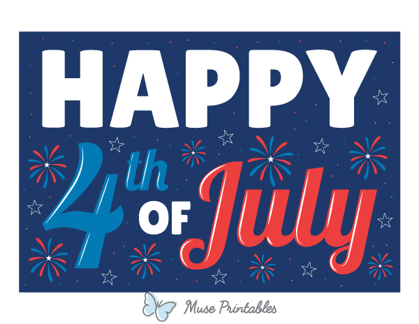 Happy 4th of July Photo Booth Prop
