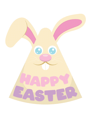 Happy Easter Hat Photo Booth Prop