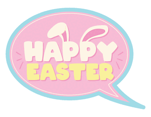 Happy Easter Speech Bubble Photo Booth Prop