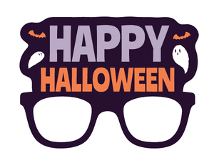 Happy Halloween Glasses Photo Booth Prop