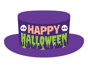 Happy Halloween Hat Photo Booth Prop