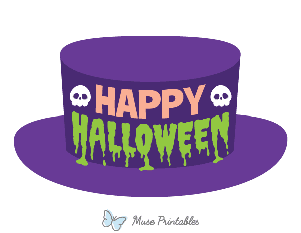 Happy Halloween Hat Photo Booth Prop
