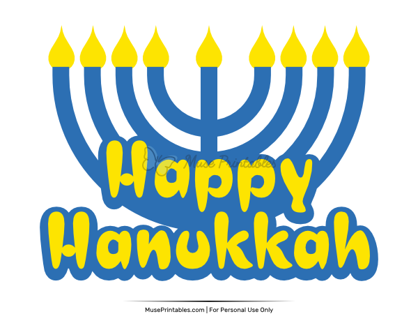 Happy Hanukkah Photo Booth Prop