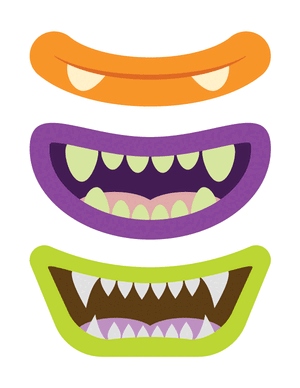 Happy Monster Mouth Photo Booth Prop