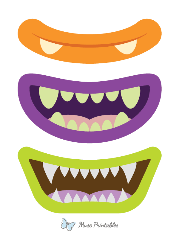 Happy Monster Mouth Photo Booth Prop