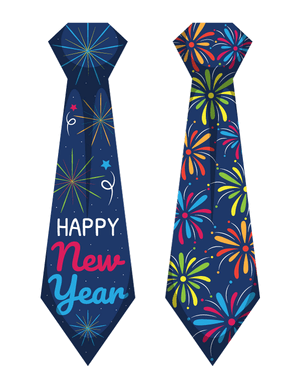 Happy New Year Tie Photo Booth Prop