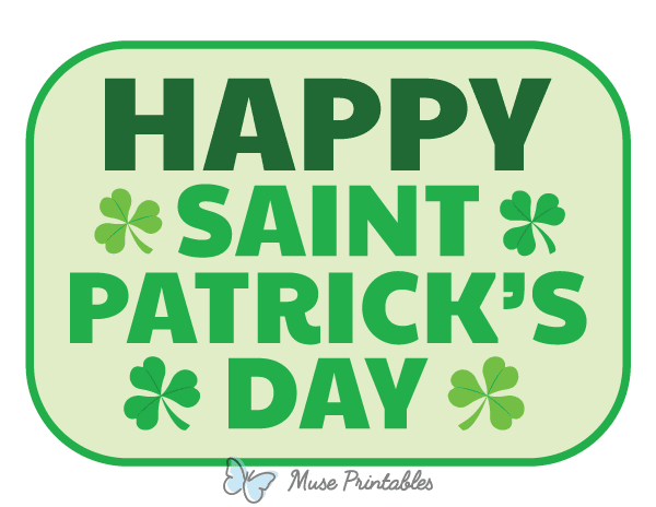 Happy Saint Patrick's Day Photo Booth Prop