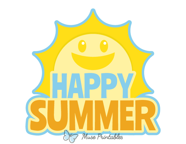 Happy Summer Photo Booth Prop