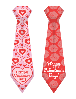 Happy Valentine's Day Tie Photo Booth Prop