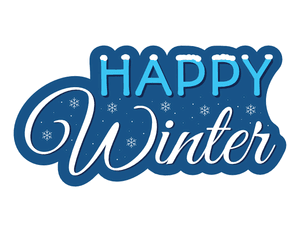 Happy Winter Photo Booth Prop