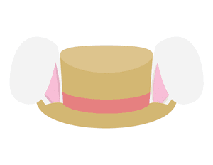 Hat With Easter Bunny Ears Photo Booth Prop