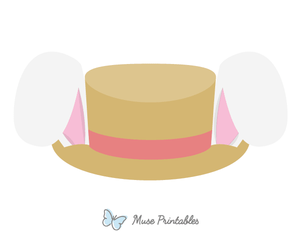Hat With Easter Bunny Ears Photo Booth Prop