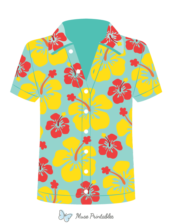 Hawaiian Shirt Photo Booth Prop