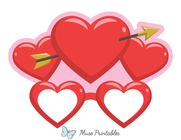 Heart Glasses Photo Booth Prop