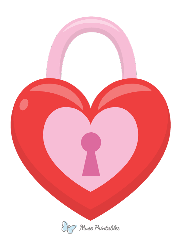 Heart Padlock Photo Booth Prop