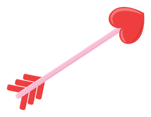 Heart-Tipped Arrow Photo Booth Prop