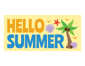 Hello Summer Photo Booth Prop