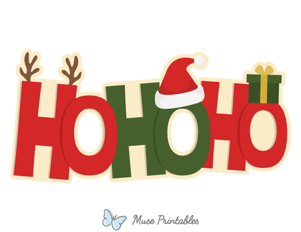 Ho Ho Ho Glasses Photo Booth Prop